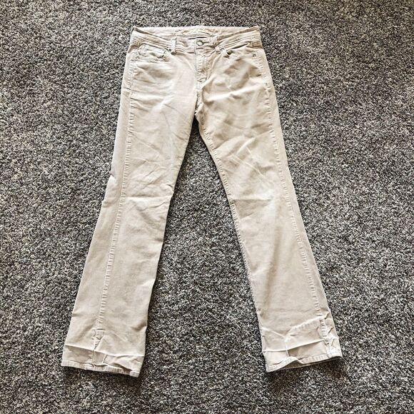 Old Navy Pants - Womens Y2K Old Navy Tan Corduroy Pants Size 6 Classic‎ Rise Regular